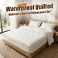 ⏰🔥LIMITED TIME 50% OFF! 🌤️ Waterproof Quilted Mattress Cover & Pillowcases Set – Protect, Comfort & Easy to Clean ✨🛏️